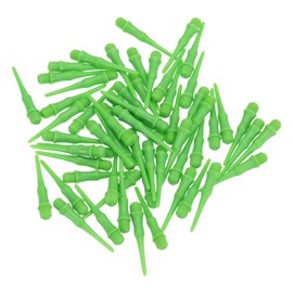 PATIKIL 60pcs Plastic Dart Tips 2BA Threads Soft Dart Tips Replacement Dart Accessories Green