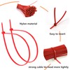 TORMEN 8 Inch Cable Ties, 18lbs Nylon Wire Zip Tie,Adjustable