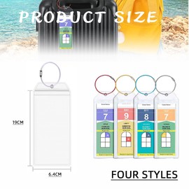 4 Pieces Cruise Luggage Tag Holder,Cruise Luggage Tags,P&O Cruise Luggage Tag Holder,Luggage Tags for Cruise Ships,Luggage Tags for Cruise Ships,Suitable for Cruise Travel,Vacation or Any Occasion