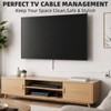 39" Silicone Cord Cover for Wires on Wall, Cord Hider