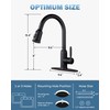 WOWOW Bronze Kitchen Faucet with Sprayer: 304 Stainless Steel Kitchen