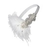 Baluue Feather Headband Forehead Headwear Elegant Headdress Women's Hairband for