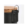 Zeller Present 18910 Cosmetic Bin 3 Litres Metal / Bamboo