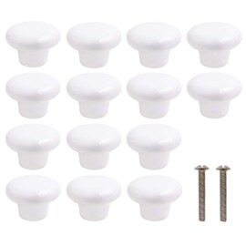 KINJOEK 40 Packs Ceramic Cabinet Knobs, Vintage Ceramic Door Knobs Pull with 0.98 Inch Screws, Handles Drawer Cupboard Kitchen Cabinet Knobs for Home Kitchen Office Bathroom and Dresser