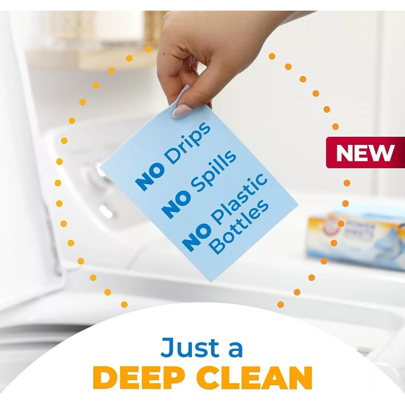 Arm & Hammer Power Sheets Laundry Detergent, Fresh Linen 50ct,