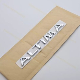 Unbranded Gloss Silver For Nissan Altima Midnight Emblem Letters Badge Decal Trunk Rear