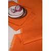 D'Moksha Homes Fringe Orange Table Runner 14 x 36 Inch
