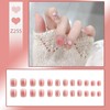 Lwenjing Z255 Nail Tips, 24 Pieces, 3D Nail Tips, Handmade