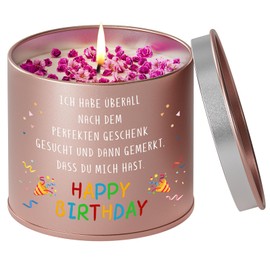 TheGiffter Geburtstagsgeschenk für Frauen,9OZ Duftkerzen mit Happy Birthday für 40 30 18. Geburtstag Frau Mädchen,Geburtstag Geschenke für Mama Freundin Kollegen Mutter Oma