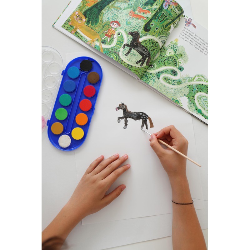 PRIMO - Acquerelli per Bambini con 12 Colori per Bambini