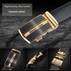 JINIU Ratchet Leather Belt for men Slide Casual with Automatic