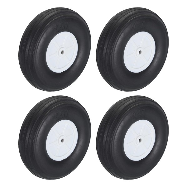 QUARKZMAN RC Aircraft Wheels 4.53 Inch OD RC Airplane, Aeroplane