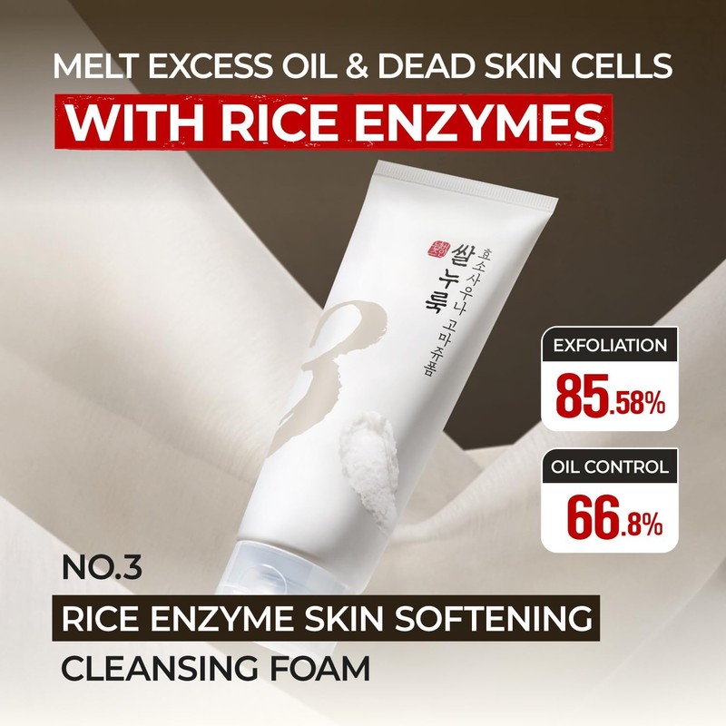 No.3 Rice Enzyme Skin Softening Cleansing Foam