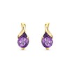 Orovi Jewellery Women's Drop Earrings with Gemstone/Birthstone in White Gold/Yellow