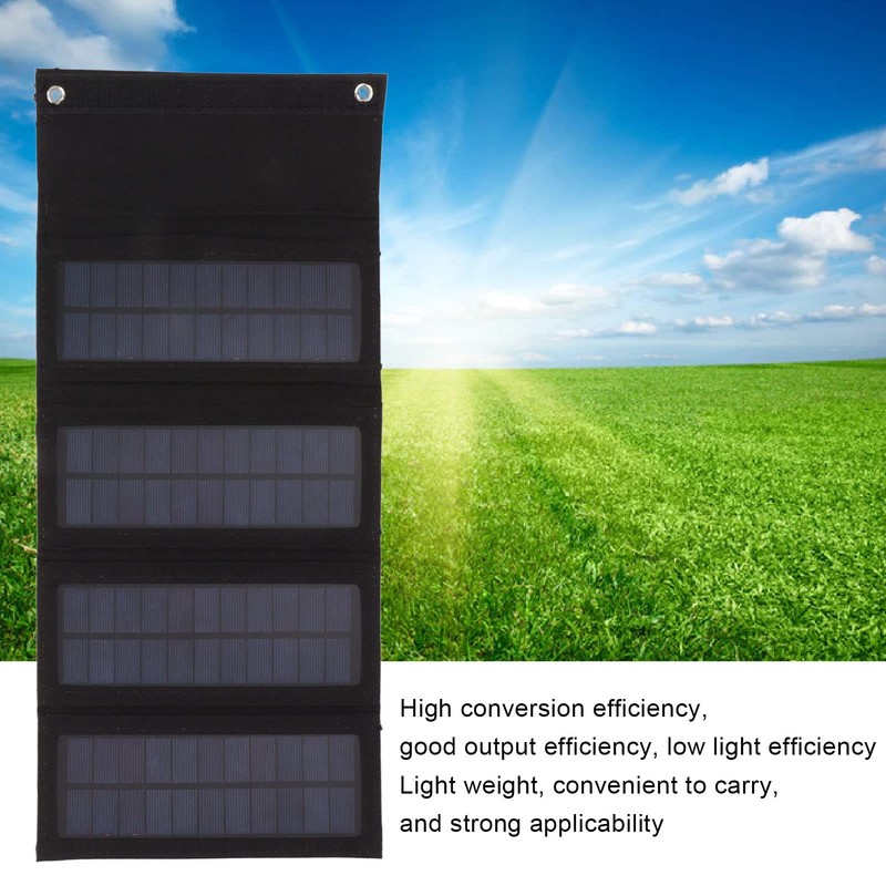 Portable 40 W Solar Panel Charger for Outdoor Camping Hiking,