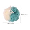 WOONEKY 4pcs Bath Loofahs for Shower Bath Loofah Sponge Skin