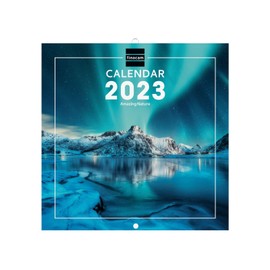 Finocam - Illustrated Wall Calendar 2023 International January 2023 - December (12 Months) Nature, 781235323, Illustrated 18X18 (180x180mm)