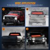 Nilight 144LED Traffic Advisor Strobe Light Bar with Controller Red