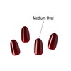 GoldFinger 24 Pcs Press On Nails, Medium Oval Fake Nails,