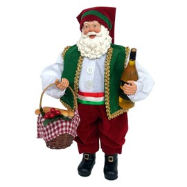 Santa's Workshop 5625 Italian Santa Figurine, 12", Multicolored