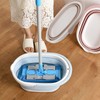 Collapsible Mop Bucket Sturdy PP Large Capacity Portable Handle Multifunction
