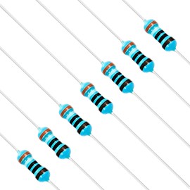 Chanzon 100pcs 1/4W (0.25W) 390 Ω ohm Metal Film Fixed Resistor 0.01 ±1% Tolerance 390R MF Through Hole Resistors Rohs Certificated
