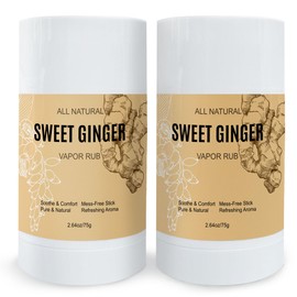 Peehss Sweet Ginger Vapor Rub Stick – All-Natural Ginger, Peppermint & Plant Extracts, Plant-Based Herbal Balm, Stick Design Easy-to-Use (2)