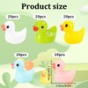 Ducks Mini Animal Figures, Pack of 100 Mini Resin Ducks,