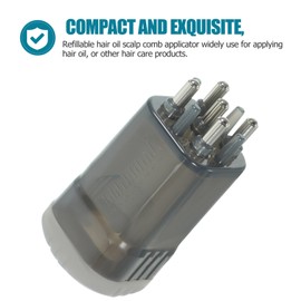 minkissy 1 Set combs scalp massager eye dropper hair oil scalp fluid comb applicator root comb applicator scalp applicator root scalp fluid applicator PC essential oil hair comb