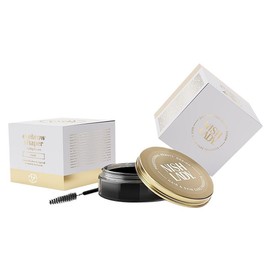 NISHLADY Brow Lift Lamination Gel Kit with Brush, Black Tint, MEGA SIZE - 50 ml | Eyebrow Shaping Wax | Eye Brows Styling Soap | Long Lasting Hold Freeze Gel