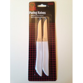 SET OF 2 CHEF CRAFT PARING KNIVES STAINLESS STEEL BLADES NEW2