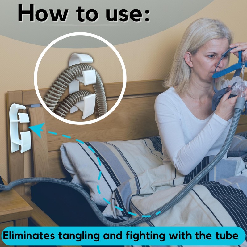 CPAP Hose Holder Hanger for Preventing Tube Leakage and Tangle