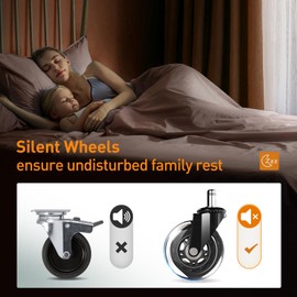 Gaming Chair Wheels,for Office Chairs, Computer Chairs,Incredibly Smooth & Quiet Rolling Casters -Safe for Hardwood Floors & Carpet - Easy Installation with Universal Fit