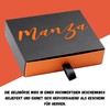 Manza Men's Leather Wallet with RFID Protection and Secret Compartment,