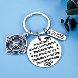 Graduation Keychain 2025 Class of 2025 Graduation Gifts for College Girls Inspirational Gift for Women Men Senior High School Graduation Present for Teens Congratulations College for Boys Senior Phd