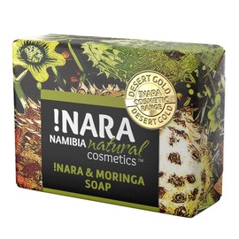 Nara Soap with Moringa, Handmade Natural Cosmetics Oil Soap for Daily Face Care and Body Care (1 x 80 g)