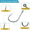 HENWUBEI 200PCS Premium Fishing Hooks, 10 Sizes Carbon Steel Fishing