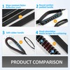IOKHEIRA Multifunctional Leash with Car Seatbelt for Large, Medium Dogs,