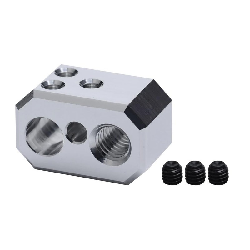 2pcs Aluminum Block Hotend Heaterblock Compatible with Prusa I3 MK4