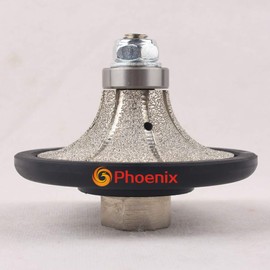 Raizi B25 25mm Demi-bullnose/Roundover Diamond Hand Profiler/Router Bits for Granite Countertops