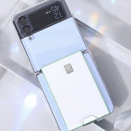 Design Skin (신세계김해점)( 갤럭시 Z플립5 ) 피닉스 에어 카드슬롯-클리어 ITM26823 (Shinsegae Gimhae Store) (Galaxy Z Flip 5) Phoenix Air Card Slot - Clear ITM26823