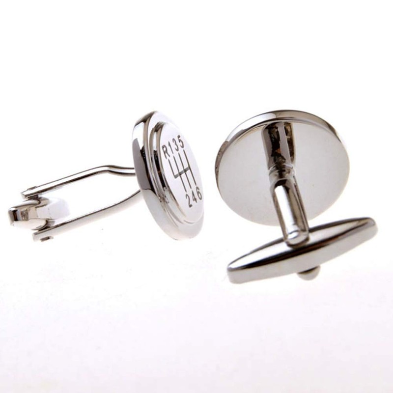 6 Stick Shift Automobile Cufflinks Car Racecar Sport Motor Vehicle
