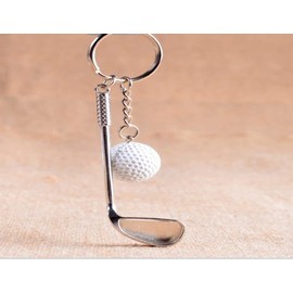 LL-Golf® Keychain Golf club with golfball/Present/Gift/key ring