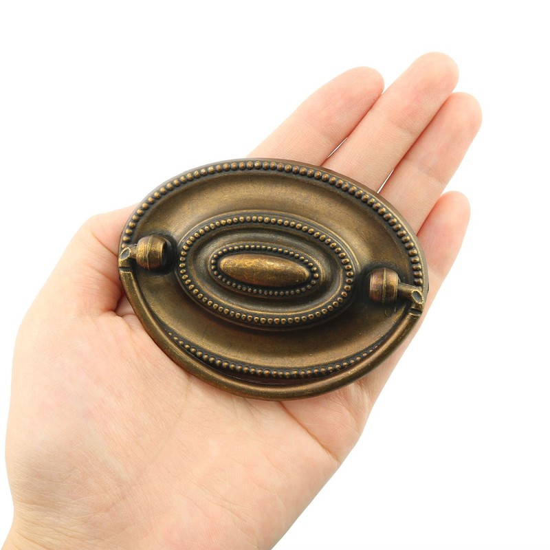 HJGarden 2PCS Antique Cabinet Handle, Retro Distressed Drawer Pull, Drop
