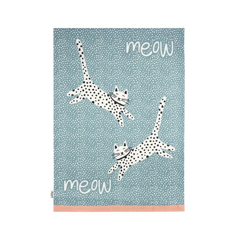 Dexam Meow Recycled Cotton Set of 2 Tea Towels -