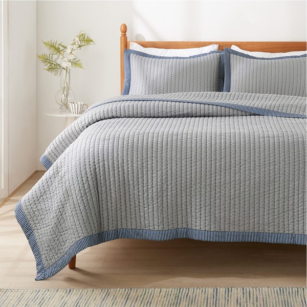 Bedsure Grey Bedspread Coverlet King Size - Lightweight Soft Quilt