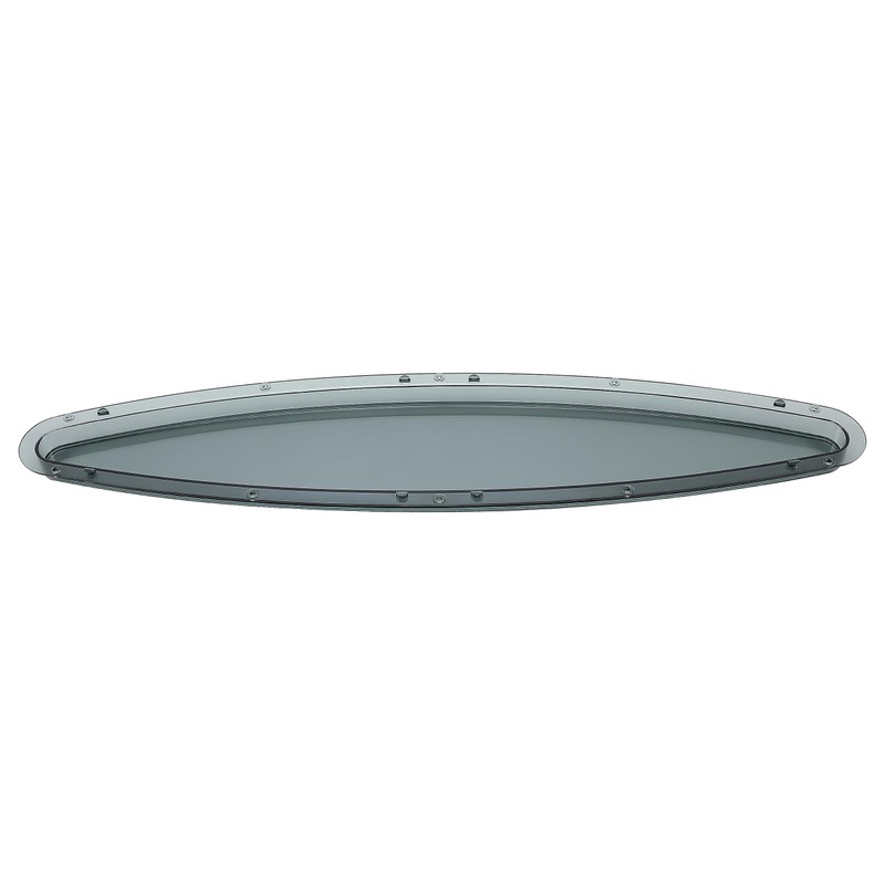 HECASA Boat Portlight Porthole 23-1/4" X 5" X 1-1/8"(590mm X