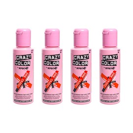 Semi-Permanent Hair Colour Cream Dye Crazy Colour Renbow 4 x 100 ml