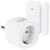 Luminea Window Contact Switch: Wireless Socket with Door & Window
