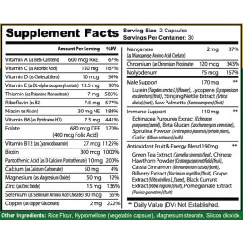 Lyvv Multivitamínico Hombre Completo 60 Cápsulas